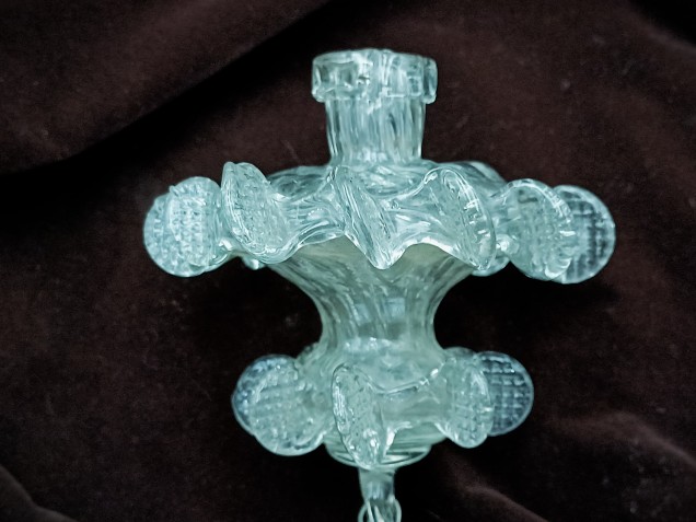 Antique Murano chandelier glass finial