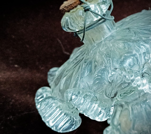 Antique Venetian Murano chandelier glass finial 