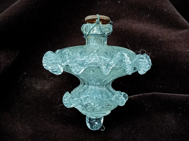 Antique Venetian Murano chandelier glass finial 