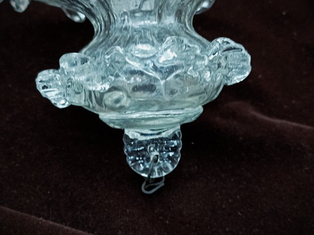 Antique Venetian Murano chandelier glass finial 