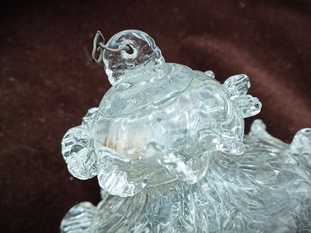 Antique Venetian Murano chandelier glass finial 