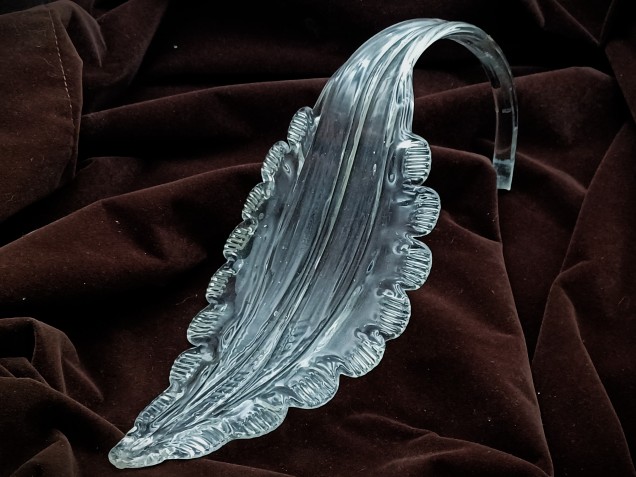 Murano chandelier Leaf clear glass 