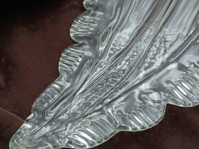 Murano chandelier Leaf clear glass 