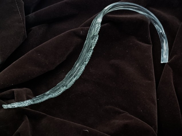 Murano chandelier Leaf clear glass 