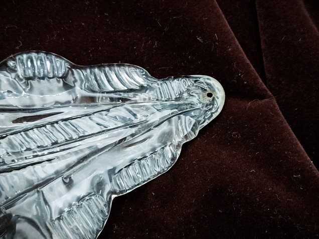 Murano chandelier Leaf clear glass 