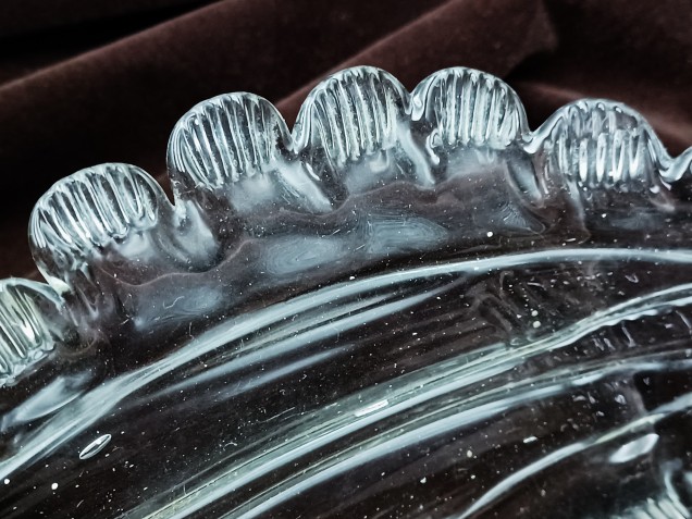 Murano chandelier Leaf clear glass 