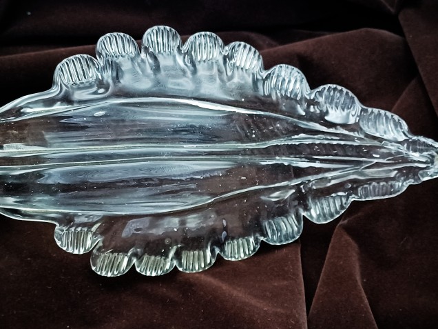 Murano chandelier Leaf clear glass 