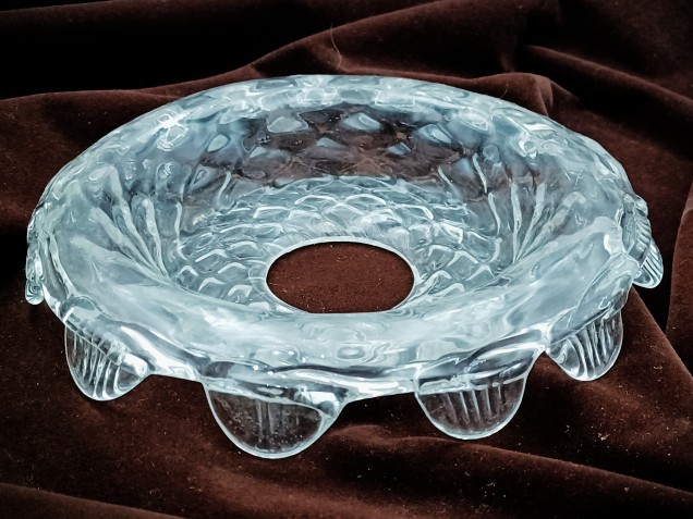 Antique Venetian chandelier glass dish