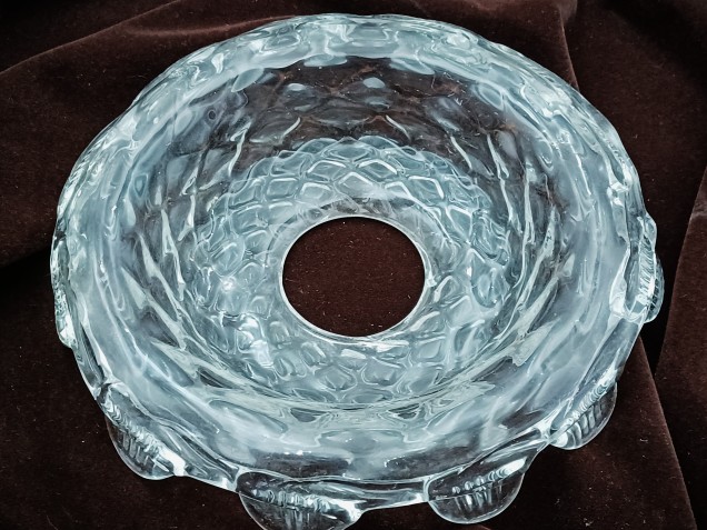 Antique Venetian chandelier glass dish