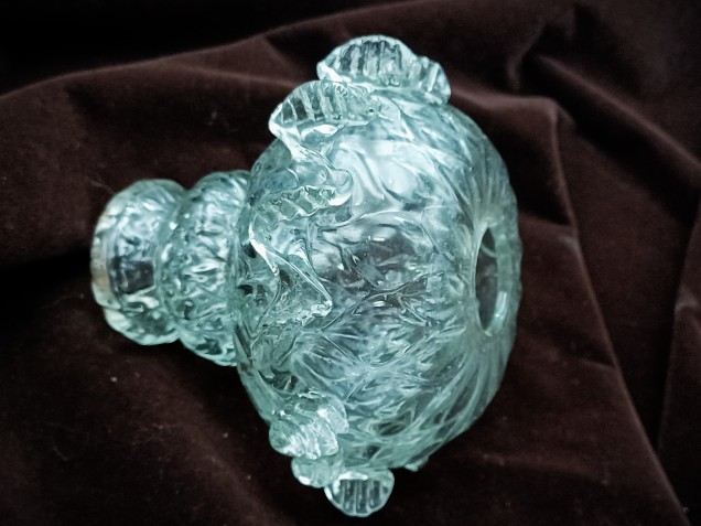 Antique Venetian chandelier glass stem section