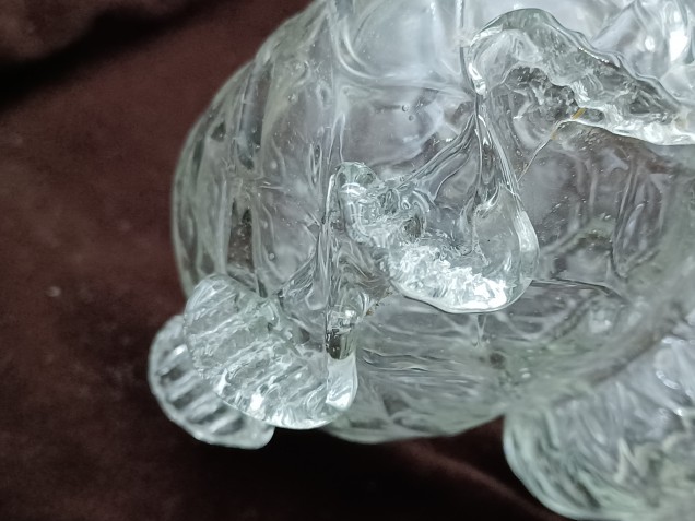 Antique Venetian chandelier glass stem section