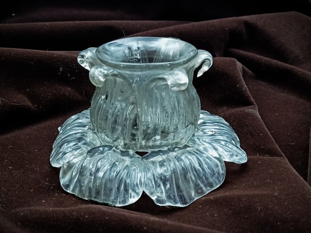 Antique Murano chandelier glass stem section