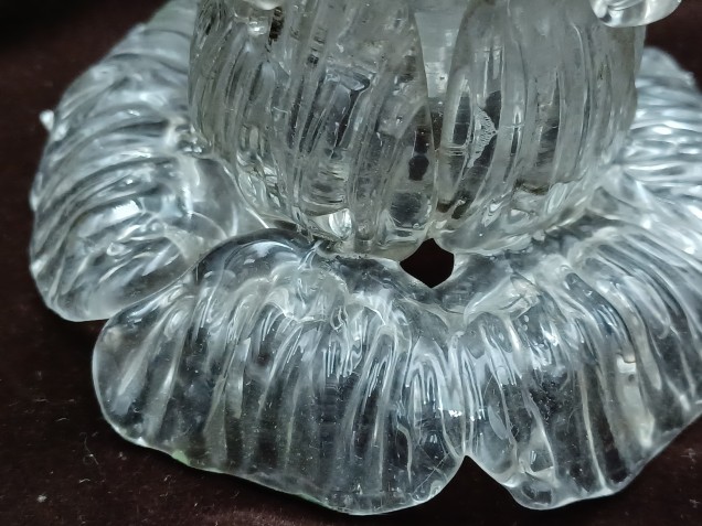 Antique Murano chandelier glass stem section