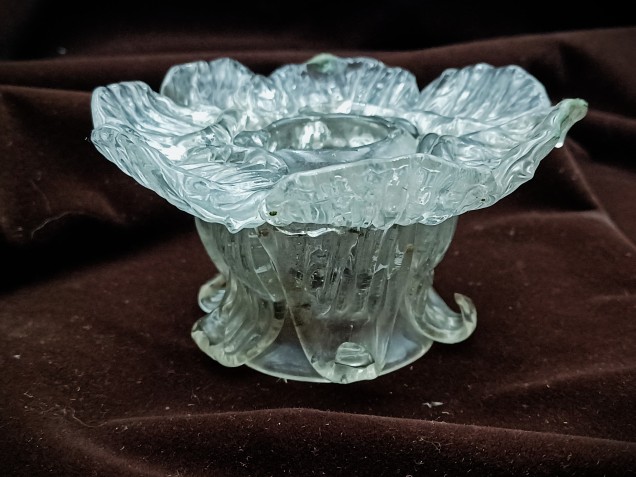 Antique Murano chandelier glass stem section