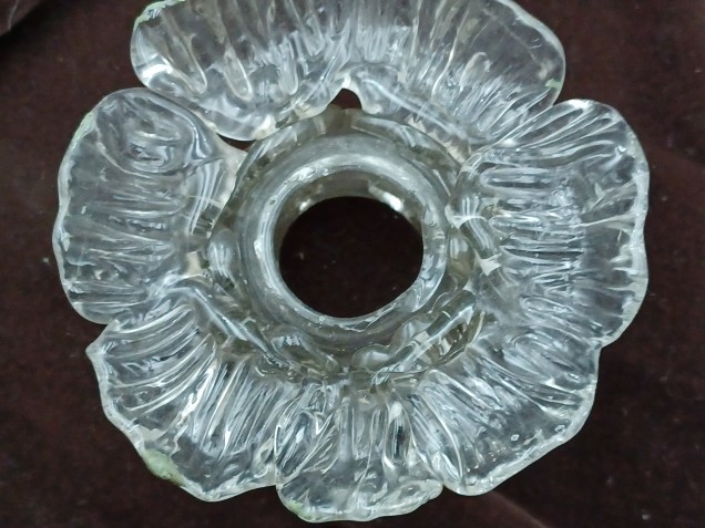 Antique Murano chandelier glass stem section