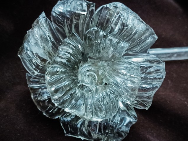 Murano chandelier glass flower 