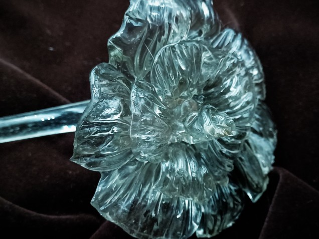 Murano chandelier glass flower 