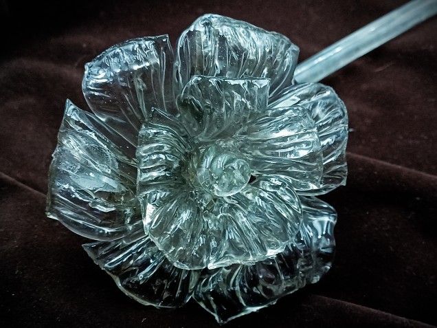 Murano chandelier glass flower 