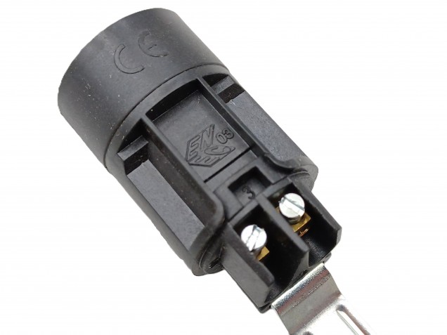 White drip plastic candle cover and E14 lamp holder 100mm x 24mm wide