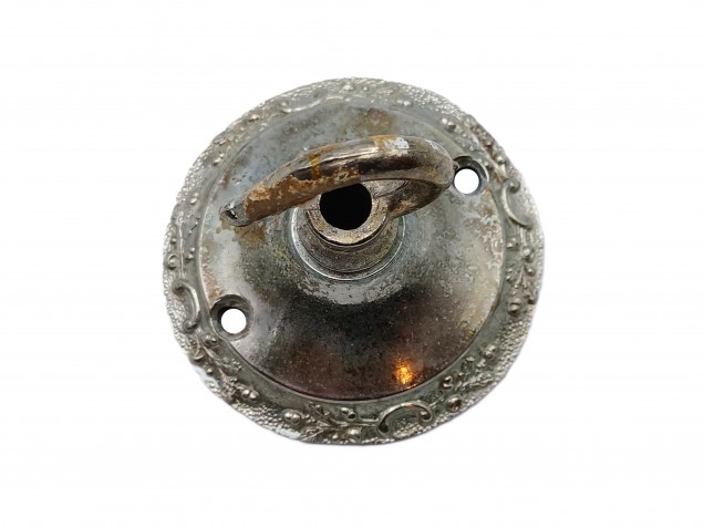 Vintage chrome plated brass ceiling Hook with screws 
