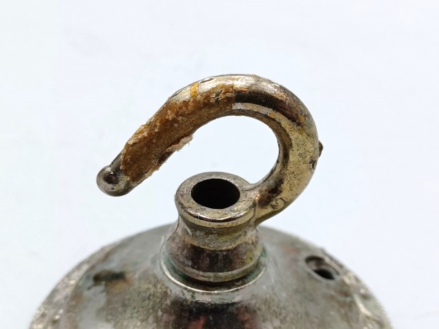 Vintage chrome plated brass ceiling Hook with screws 