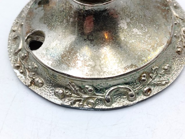 Vintage chrome plated brass ceiling Hook with screws 