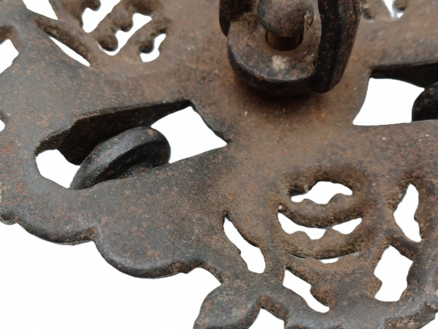 Antique iron rise and fall chandelier pully C1850