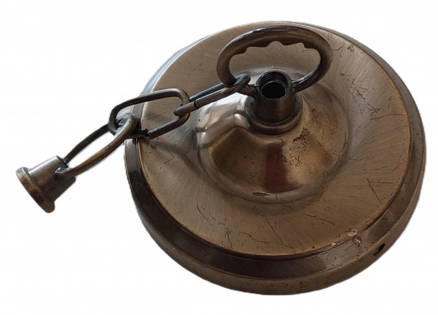 Ceiling Rose In Brushed Brass Finish With Closed Hoops