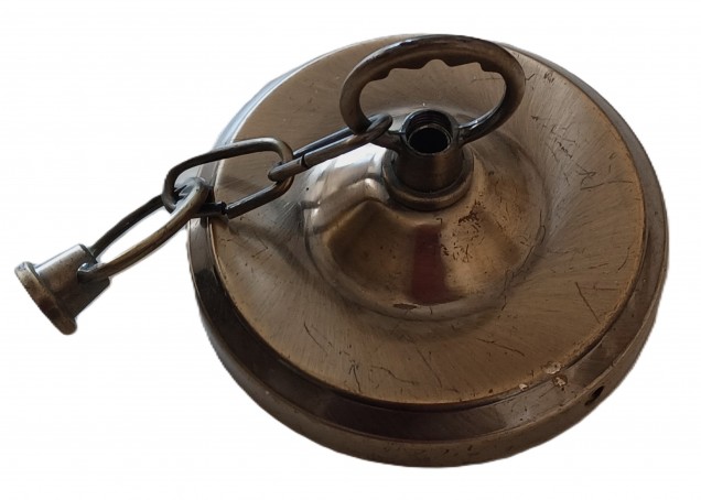 Ceiling Rose In Brushed Brass Finish With Closed Hoops