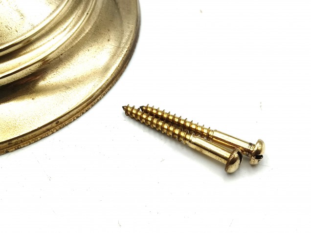 Vintage solid Brass ceiling hook Ceiling Rose with screws 