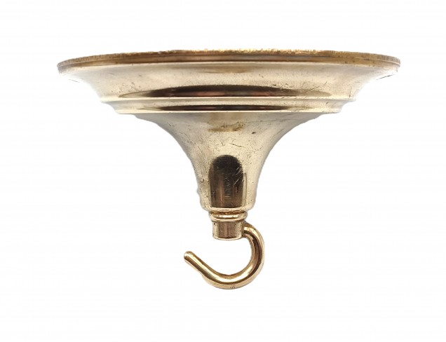 Vintage solid Brass ceiling hook Ceiling Rose with screws 