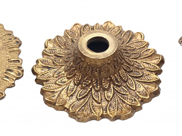 Vintage Brass small chandelier pans 3 pack