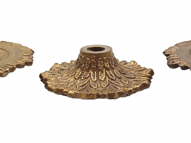 Vintage Brass small chandelier pans 3 pack