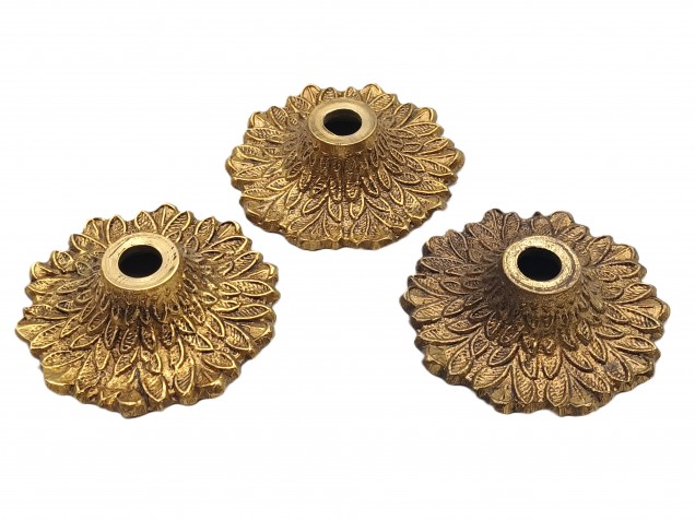 Vintage Brass small chandelier pans 3 pack