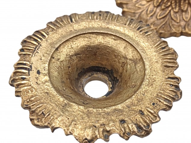 Vintage Brass small chandelier pans 3 pack