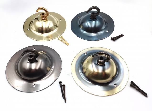 Solid Brass ceiling hook Ceiling Rose with screws 15kgs max load