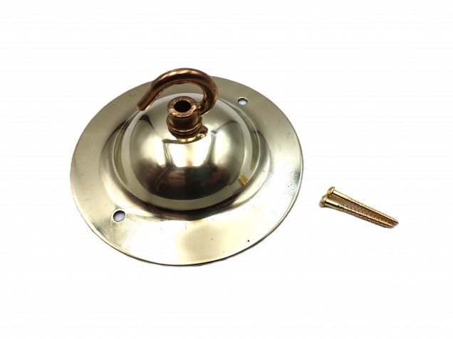 Solid Brass ceiling hook Ceiling Rose with screws 15kgs max load