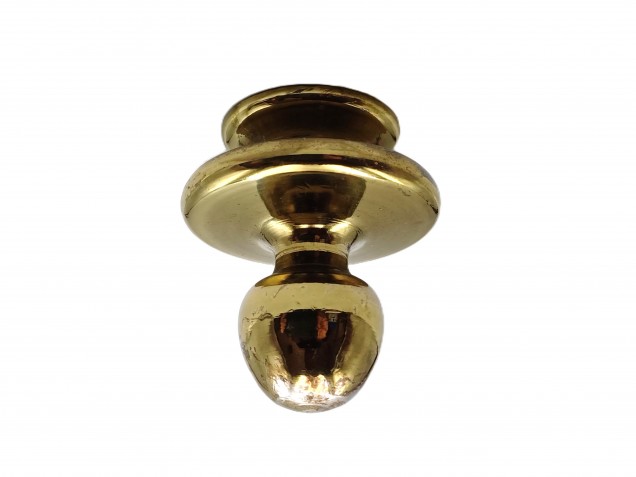 Reclaimed Vintage chandelier brass finial M10 thread