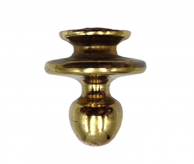 Reclaimed Vintage chandelier brass finial M10 thread