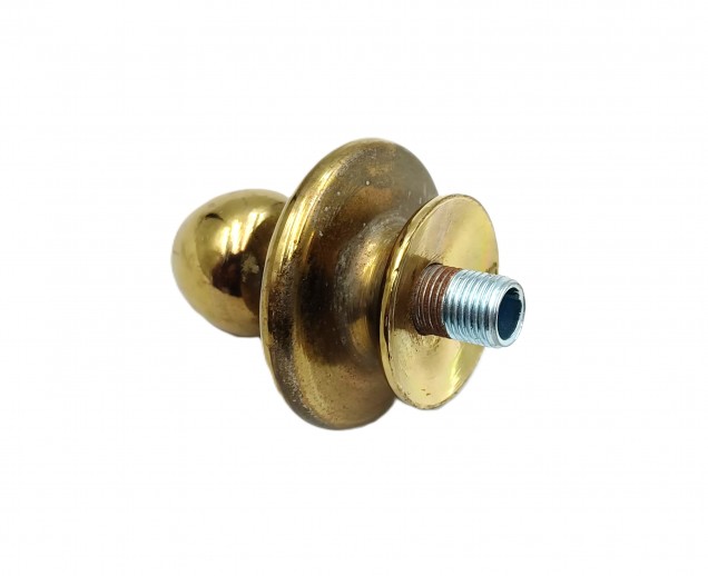 Reclaimed Vintage chandelier brass finial M10 thread