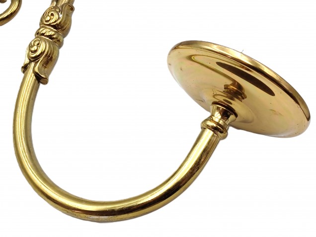 Reclaimed Vintage brass Chandelier Arm and pan