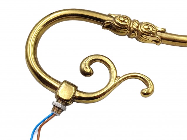 Reclaimed Vintage brass Chandelier Arm and pan