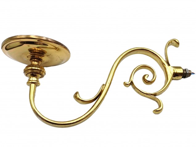 Reclaimed brass Chandelier Arm and pan