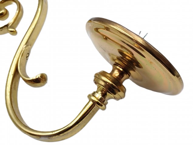 Reclaimed brass Chandelier Arm and pan