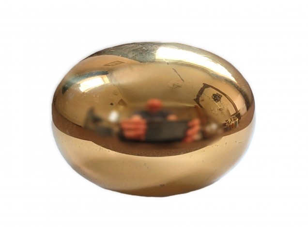 Reclaimed brass Chandelier lower centre ball 