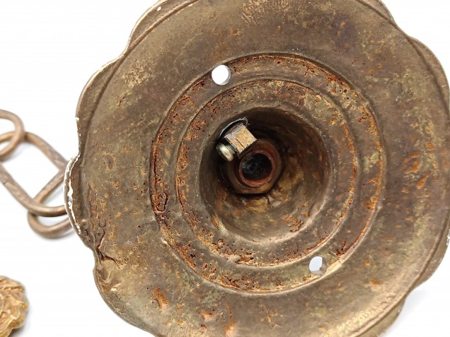 Vintage ceiling hook with chain and screws