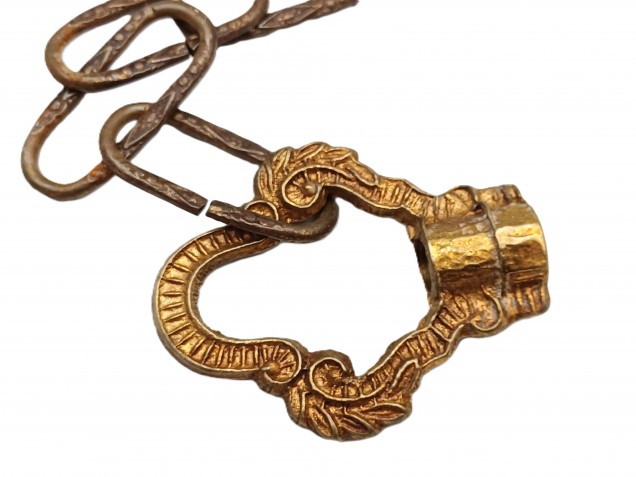 Vintage ceiling hook with chain and screws
