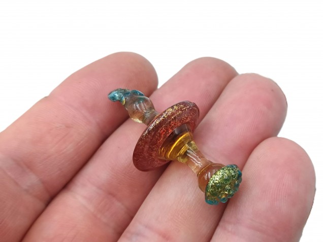 6 Murano tiny glass chandelier drops Circa 1890