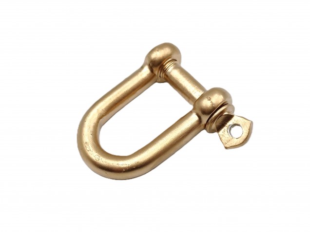Gold coloured shackles 