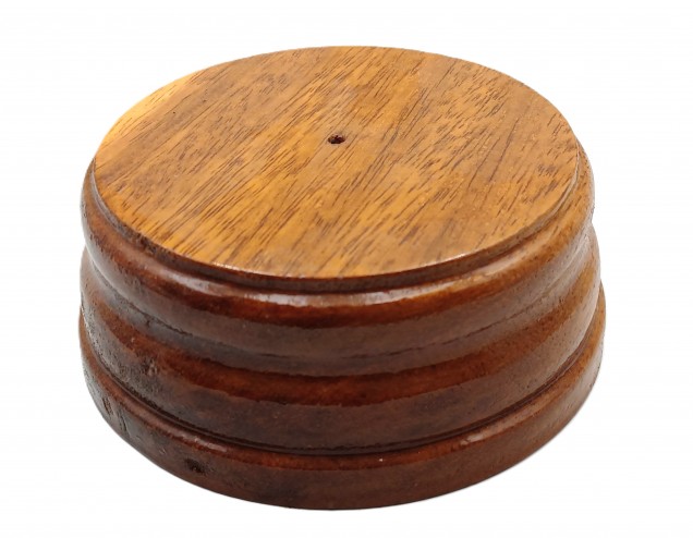 Wooden ceiling Pattress Iroko Approx. Width 135mm varnished